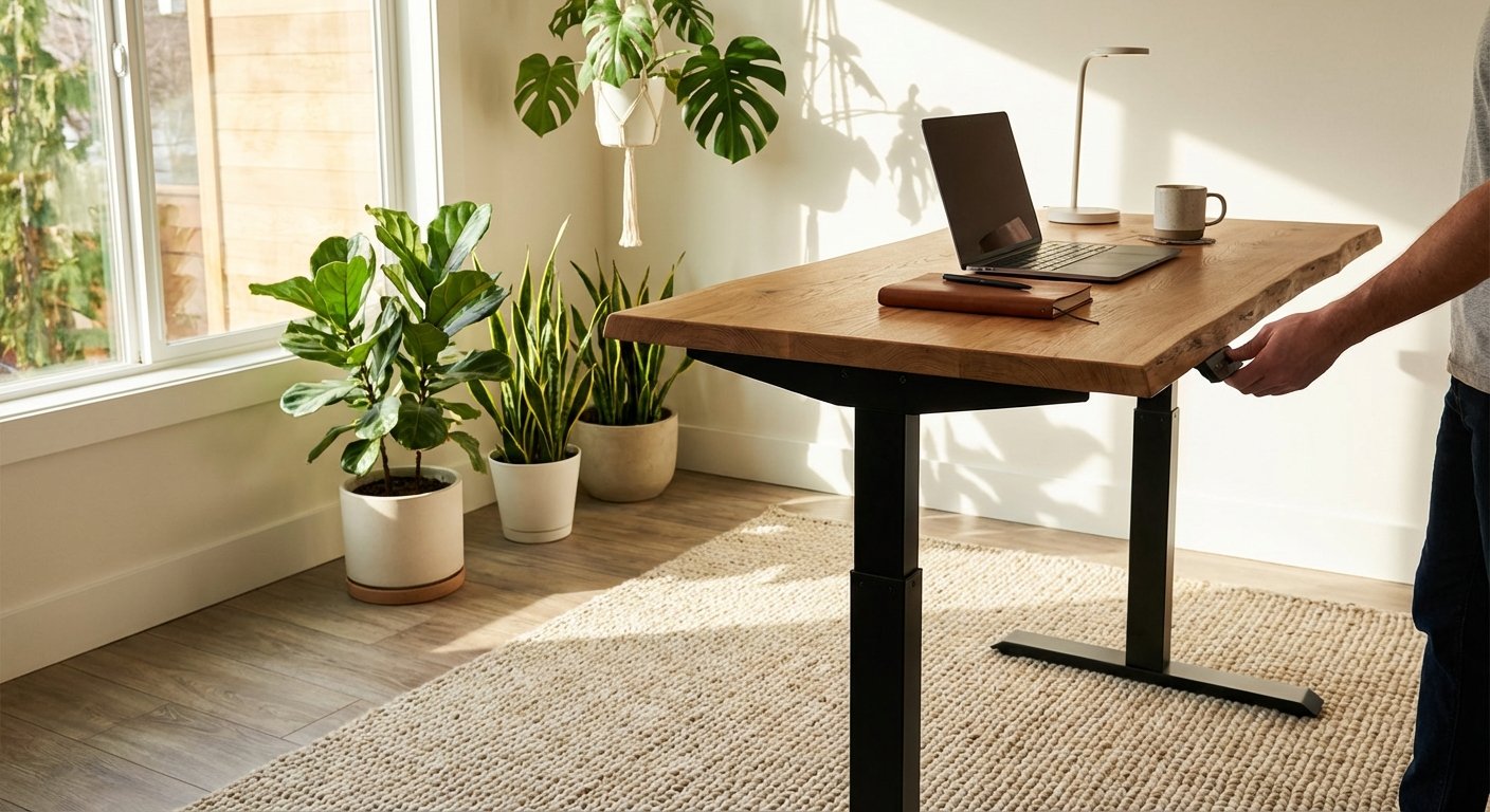 Humanscale Float standing desk black frame product photo
