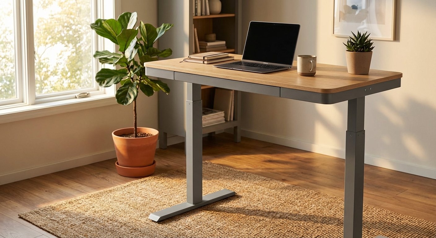 IKEA IDÅSEN standing desk gray product photo