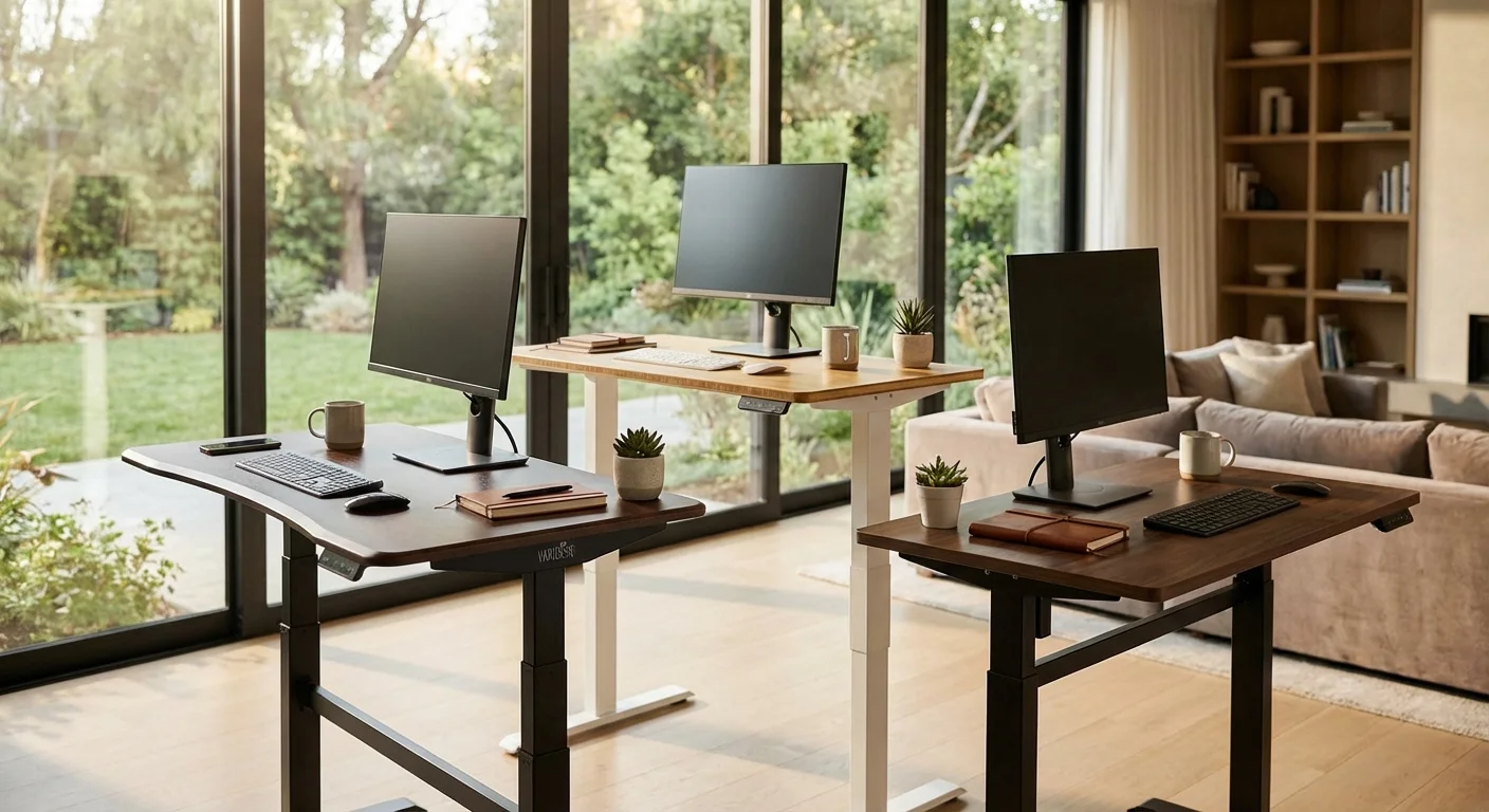Varidesk Standing Desk vs Uplift V2 vs FlexiSpot E7: Best Standing Desks in 2026