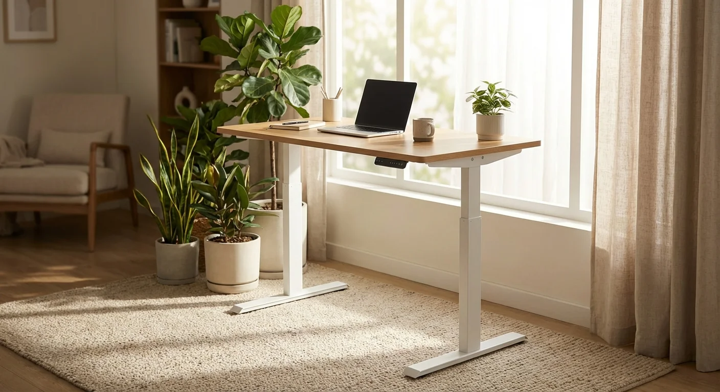 FlexiSpot E7 white standing desk product photo
