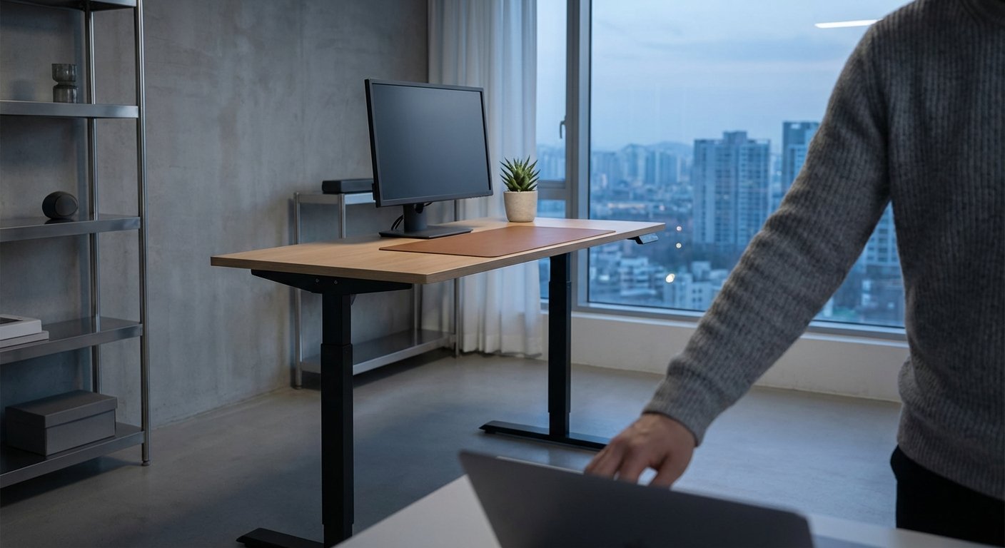 SHW electric standing desk 48 inch product photo