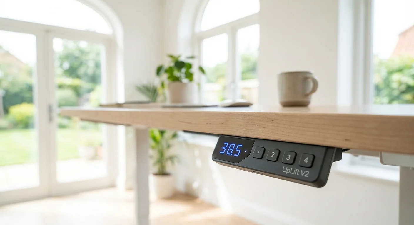 Uplift V2 standing desk keypad controller with LED display and memory buttons